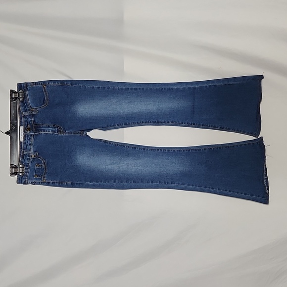 AC FOR AG Womens Super Flare Jeans Denim Blue Wide Bell Bottom Size 28 - Picture 1 of 11